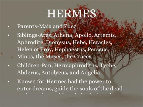 Hermes siblings names